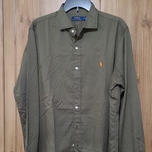 Polo by Ralph Lauren Dark Green Men's Button Down Shirt